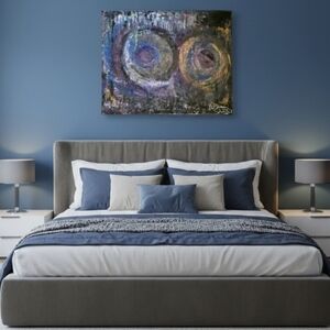 HANDCRAFTED Abstract Painting HANDPAINTED & HANDMADE Wall Art Decor 24"x30